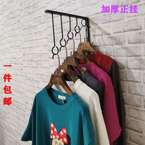 Five rings are hanging clothing store wall hooks clothes display racks window rings thickened hangers hangers