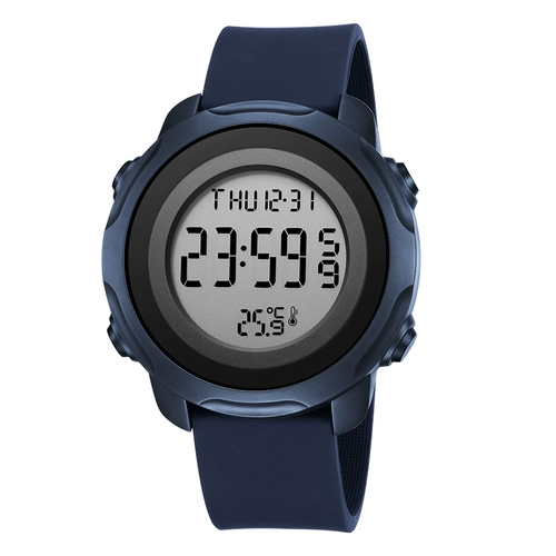Термометр, трендовые мужские часы для школьников, водонепроницаемые светящиеся цифровые часы, измерение температуры, подходит для подростков