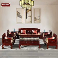 gỗ hồng mộc sofa gỗ gụ gỗ Rohan mới kết hợp cổ điển Trung Quốc Indonesia Phi đồ nội thất gỗ màu đen căn hộ nhỏ - Ghế sô pha giường sofa gấp gọn