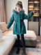 Girls' winter fleece and thickened coat 2022 new middle and big children's foreign style overcomes the tide of children's mid-length winter clothes