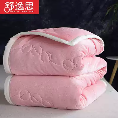 Blanket quilt thickened double-layer coral velvet bed sheet 1 8 meters 1 5 blanket Flannel double single blanket winter