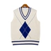 Áo phao nam cổ chữ V mùa thu chính hãng của Hàn Quốc áo len nam hàn quốc Dệt kim Vest