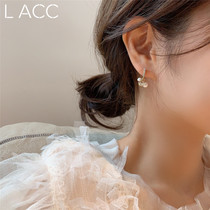 South Korea Dongdaemun simple rhinestone small pearl earrings wild temperament earrings girl earrings small earrings