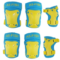 Синий комплект, наколенники, налокотники, крем для рук