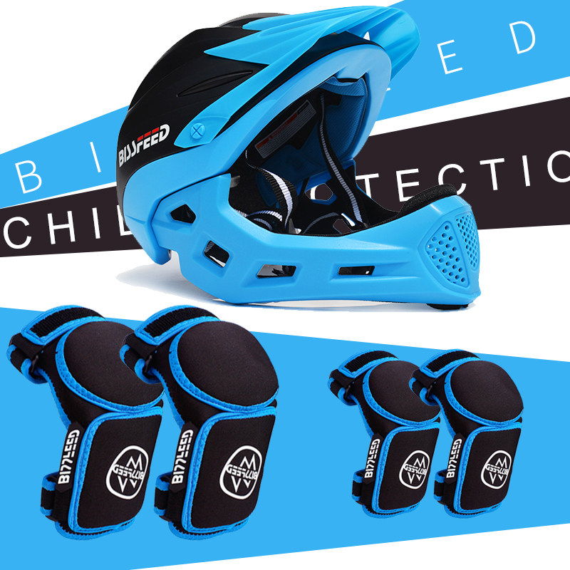 CHILD BALANCE CAR SAFETY HELMET FULL HELMET PROTECTIVE GEAR SET RIDING SAFETY PROTECTION SLIDING STEP COMPLETE KNEECAP ANTI-FALL SOFT EQUIPMENT