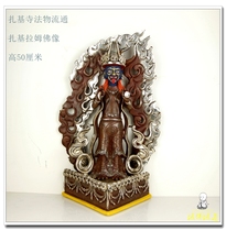 Tibet Zaki Temple dharma logistics psychic test God of wealth Zaki Ram guardian 50 cm Buddha statue Tibetan