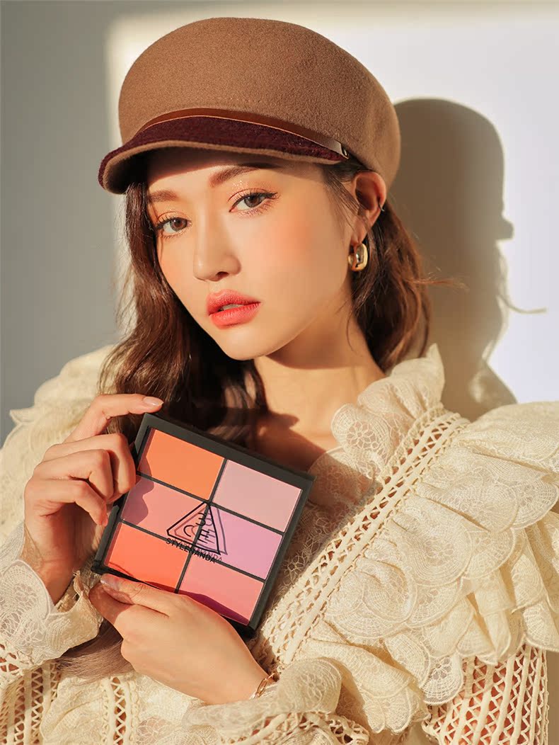 [Phiên bản kỷ niệm 10 năm tùy chỉnh] STYLENANDA chính thức 3CE trái cây bí ẩn 6 màu đỏ mặt dịu dàng ngây thơ - Blush / Cochineal má hồng 3ce