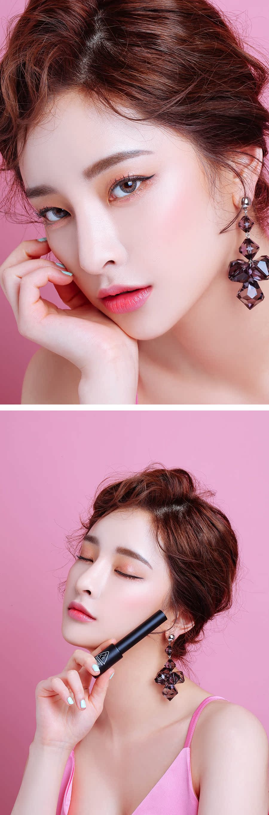 STYLENANDA chính thức 3CE LIQUID kẻ mắt không thấm nước và mồ hôi - Bút kẻ mắt kẻ mắt kat von d