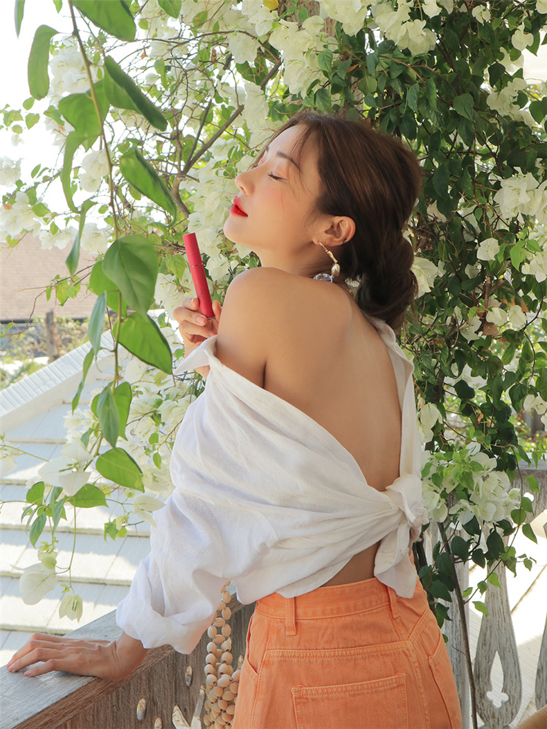 STYLENANDA chính thức 3CE VELVET nhung son bóng son môi màu đỏ san hô đẹp - Son bóng / Liquid Rouge 	son bóng romand 01	