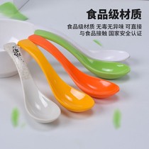 10 melamine spoons commercial plastic small spoons long handle hook spoon spoon dessert spoon spoon for hotel special