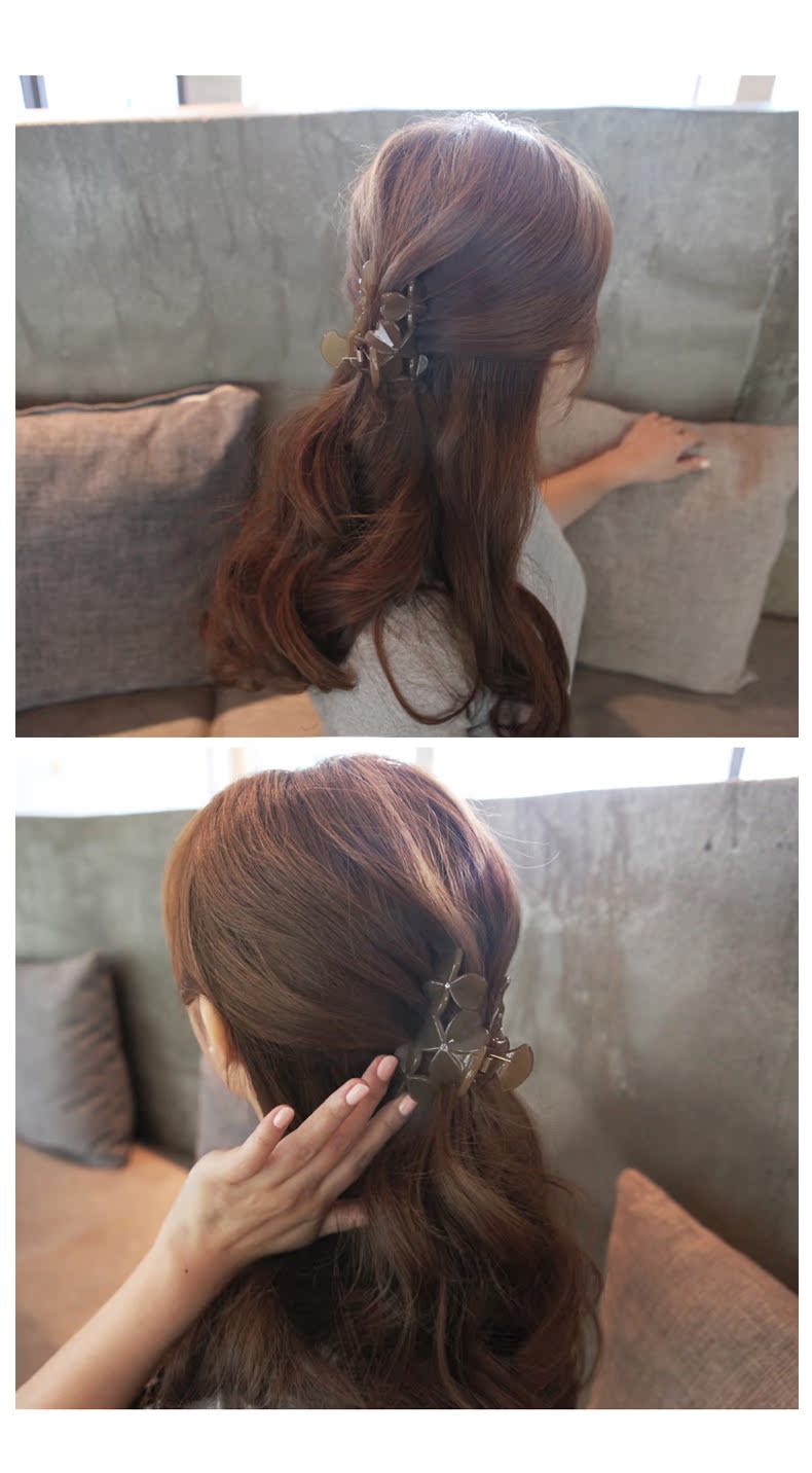 Vừa lớn bắt Hàn Quốc tóc catcher bangs clip phụ kiện tóc ladies nón kẹp tóc lớn tóc đơn giản claw đồ trang sức