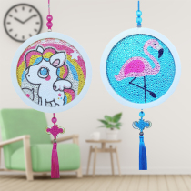 Childrens DIY Diamond painting creative Chinese knot ornaments photo frame painting handmade material kindergarten paste toy