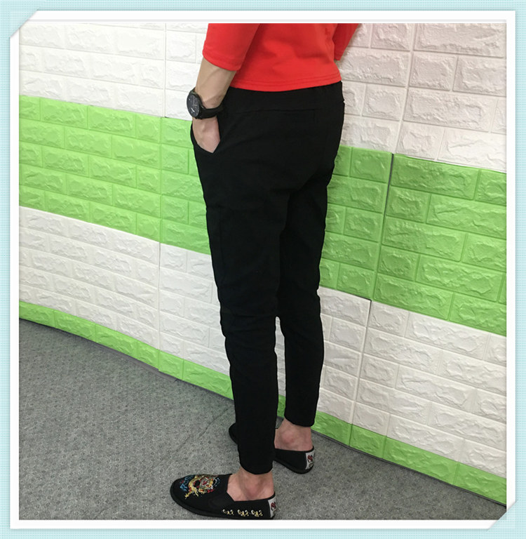 Thanh niên xã hội Slim plus quần nhung chân nam mùa thu đông thể thao thủy triều dày thun dụng cụ quần thường để giữ ấm quần âu nam