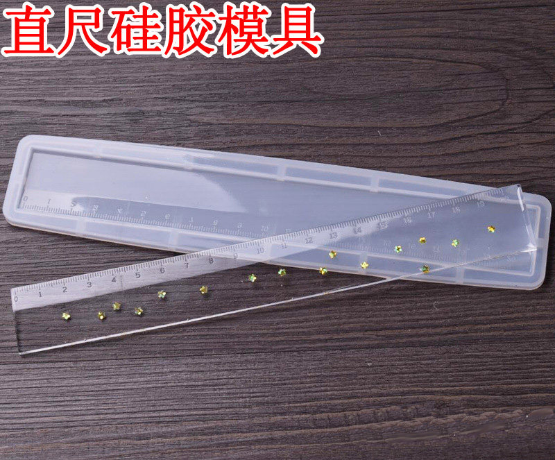 diy handmade ruler mold measuring tool silicone mold crystal drop glue ab glue ruler mold type