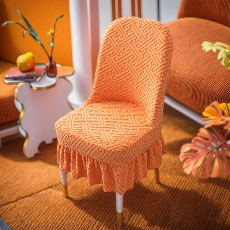 Winter New Seasons Universal Suede Chair Cover Hood Seat Cover Home Dining Room Stool Sleeve Backrest Integrated-Taobao