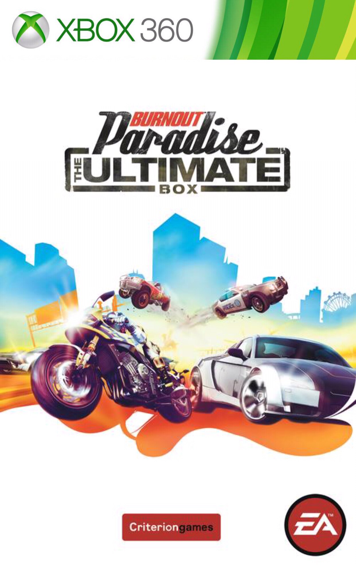 xbox360 Disc Game Burnout 5 Paradise Complete Edition