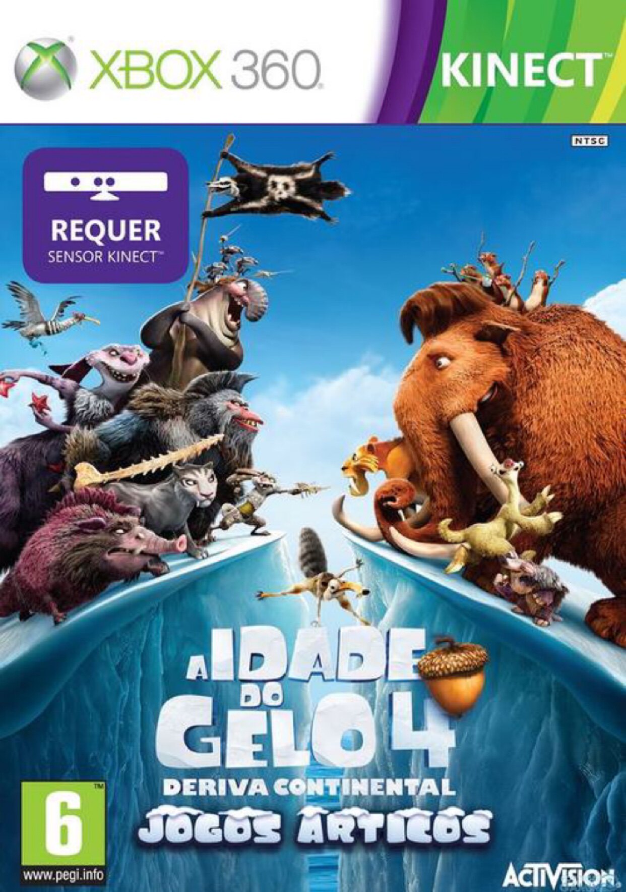 XBOX360 disc game disc Kinect Ice Age 4 somatosensory (5 pcs shipped 6 pcs SF)