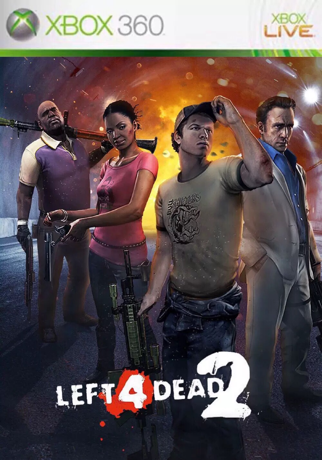 XBOX360 disc game Left 4 Dead 2 Left 4 Dead 2 Chinese Version (5 starts with 6)