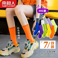 南极人 Tide, носки, хлопковые тонкие летние гольфы, средней длины
