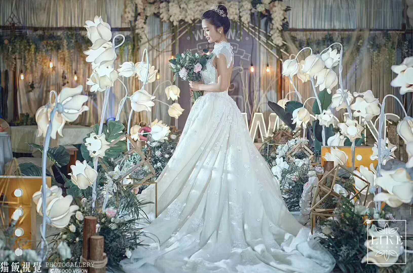 2021 new props new lily of the orchid flower road lead stage layout welcome area layout scene