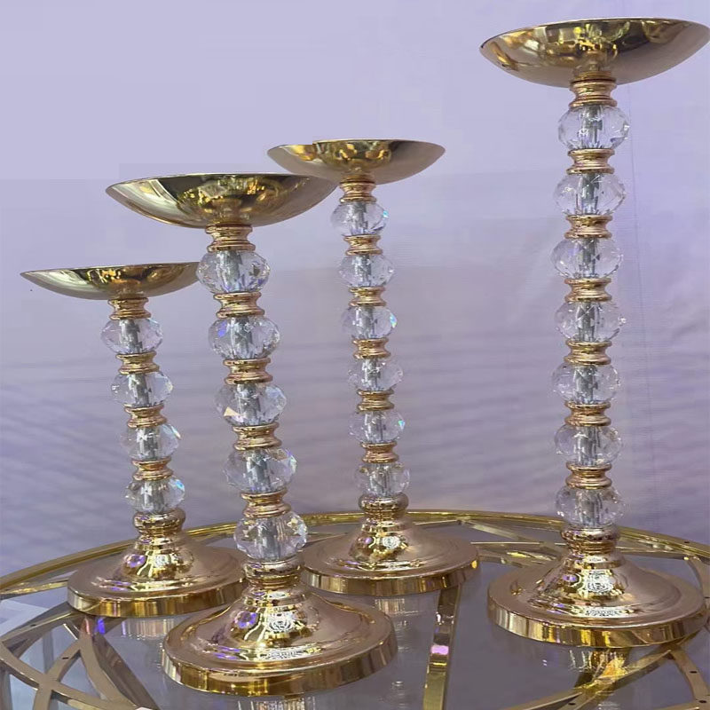 Wedding Prop Au Style Golden Metal Iron Art Water Wafer Floral Master Table Flower Shelf Signature To Table Swing Piece Home Vase