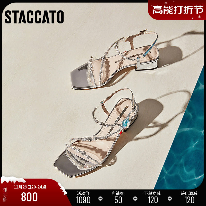 Blogger recommended the Sgatou new bubble oxygen fairy wind lined with sandals EI405BL3-Taobao