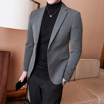 Korean trend suit suit suit slim fit single West autumn business professional dress suit mens small suit jacket men