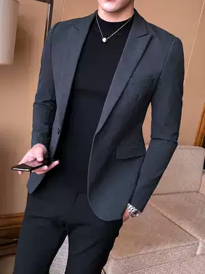 Korean version of the suit suit men's slim business casual professional formal wedding dress trend small suit jacket men