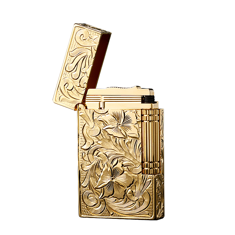 S dubtnt France Bert inflatable Lang Sound lighter pure hand engraving Tang grass Genesis boutique