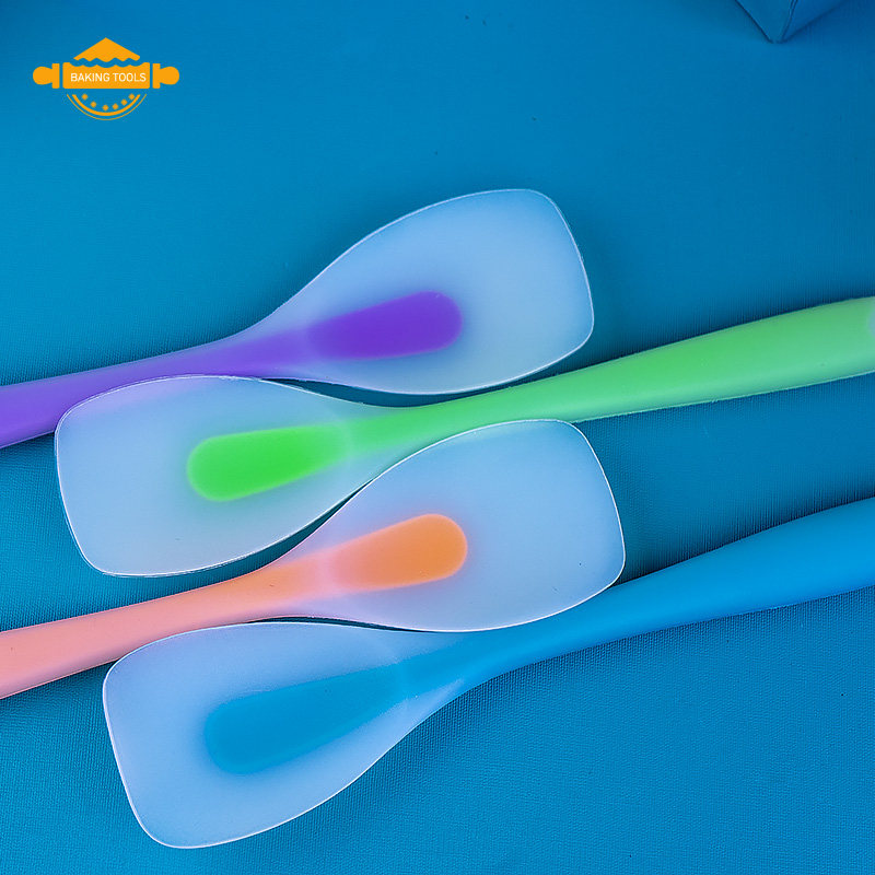 Baby food supplement silicone spatula baby non-stick pan special food grade small high temperature resistant stir-fry home spoon spatula