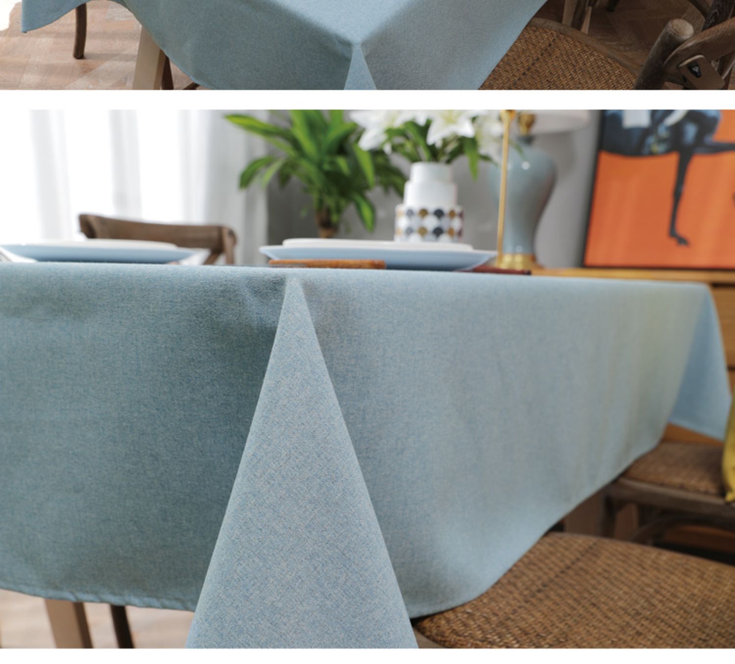 Khăn trải bàn Bắc Âu vải cotton và vải lanh Nhật Bản nhỏ rõ ràng bàn cà phê vải nhà hình chữ nhật bàn in cờ bàn - Khăn trải bàn khăn trải bàn kính
