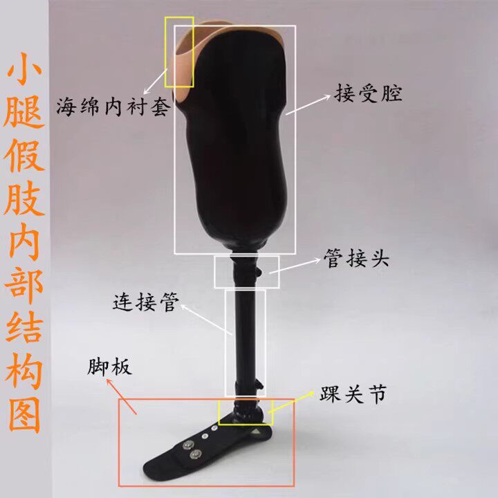 全碳纤小腿假肢 义肢 仿真腿 运动碳纤脚 碳纤脚板 假肢假腿定制