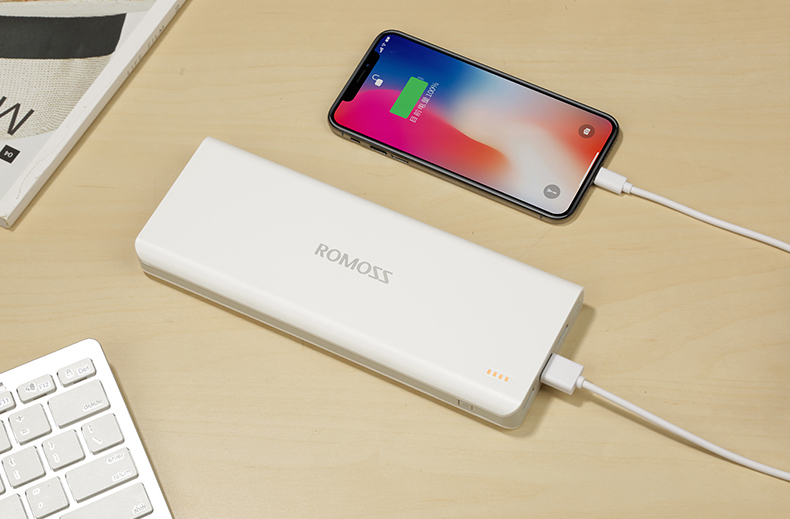romoss Luoma Shi Po 25000M mA dung lượng cao có thể sạc lại 3USB phổ Power Interface Mobile - Ngân hàng điện thoại di động sạc dự phòng 20000