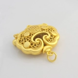 Качественный золотой детский защитный амулет, ожерелье, подвеска, колокольчик