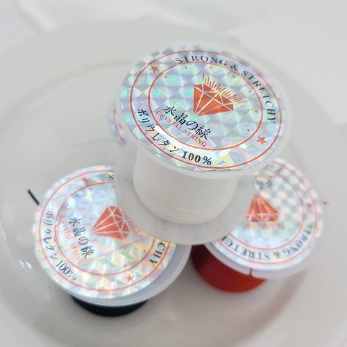 Прозрачные износостойкие эластичные бусины ручной работы, резинка, четки из круглых бусин из грецкого ореха