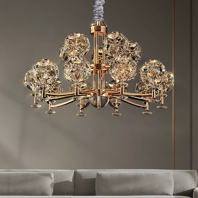 Потолочная светильник Modern cristal для гостиной и спальни, светлая роскошь стиль, французский стиль