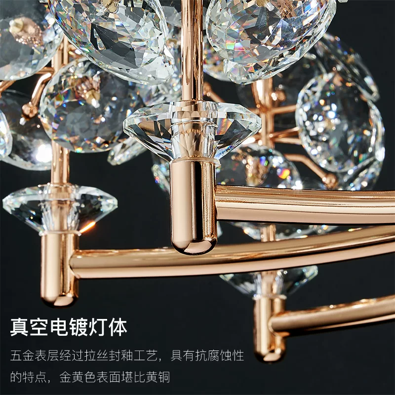 Потолочная светильник Modern cristal для гостиной и спальни, светлая роскошь стиль, французский стиль