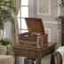 Ming record 1411 máy ghi âm LP LP cổ điển âm thanh ghi âm retro âm thanh Đồ trang trí châu Âu máy ghi âm không dây Bluetooth - Máy hát