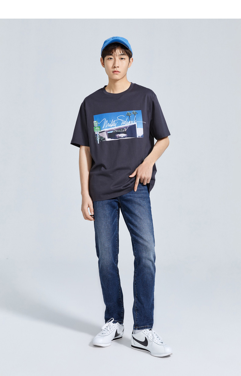 PEACEBIRD 太平鸟 2022年夏季新款 三防 男式直筒牛仔裤 双重优惠折后￥159包邮 8款可选