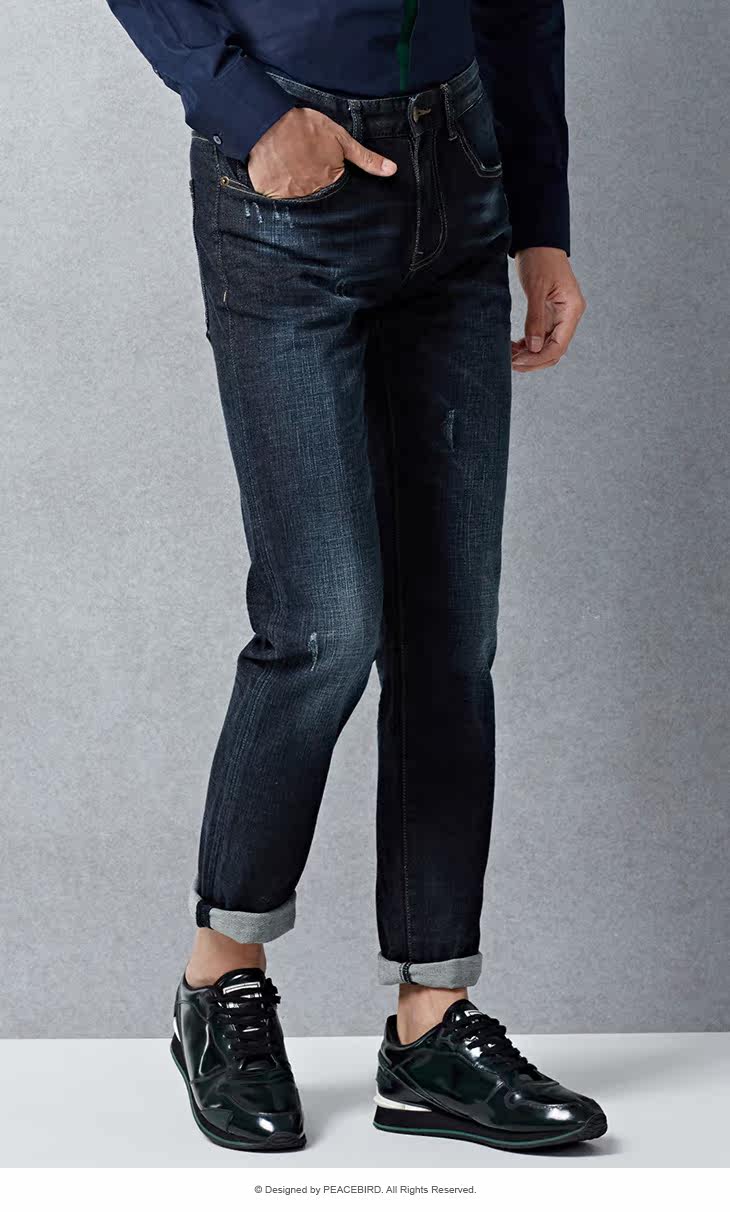 Jeans pour jeunesse PEACEBIRD en coton pour hiver - Ref 1480518 Image 24