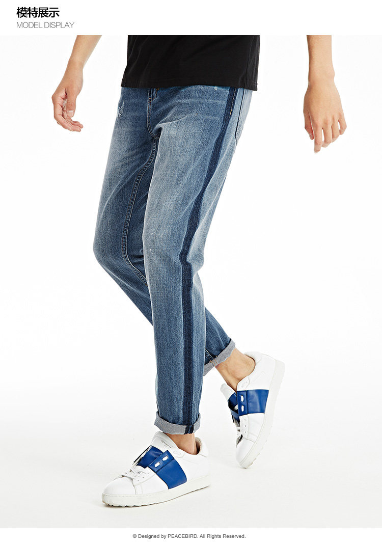 Jeans pour jeunesse PEACEBIRD en coton pour été - Ref 1461585 Image 23