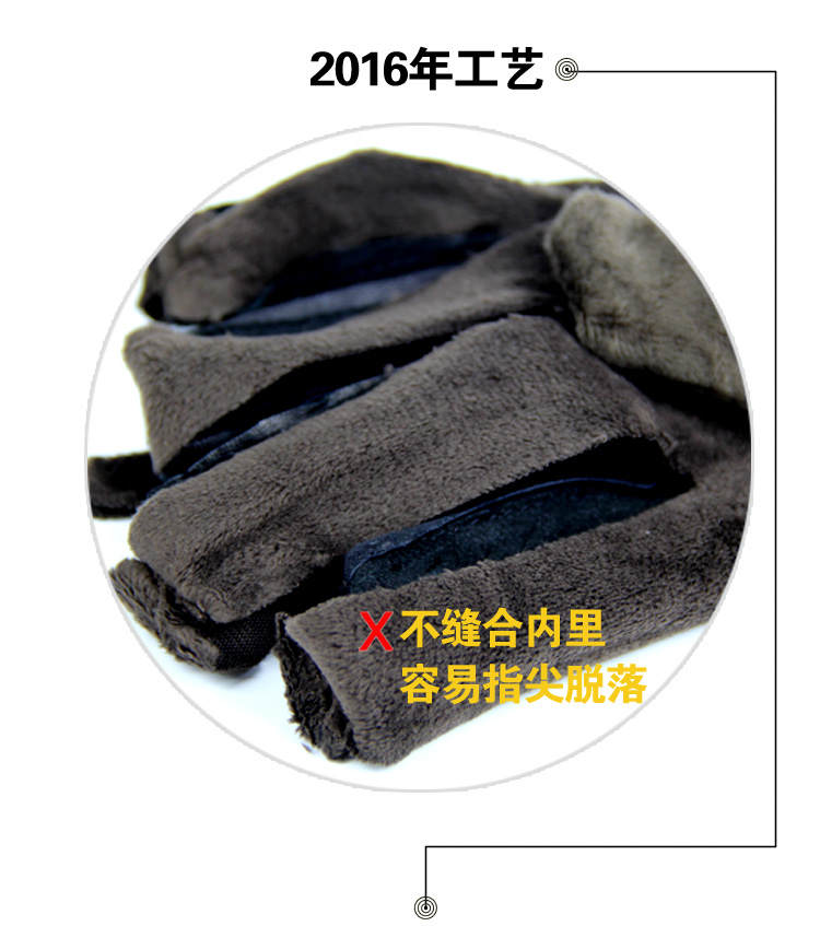 Gants pour homme SONG SHU en peau de mouton - Ref 2781364 Image 10