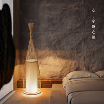 Chinese-style bamboo floor lamp living room lamp Tea Room club Japanese Southeast Asia Zen creative bamboo art Japanese decoration