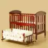 As a child, the baby cradle BB Yaoyao bed Newborn solid wood baby can move the multi-functional baby bed to send mosquito nets