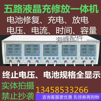 12V16V five-way electric vehicle battery charging and repairing All charging instrument discharge instrument LCD battery capacity test