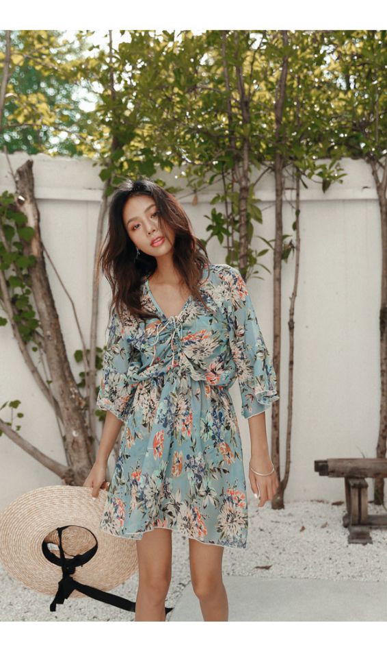 Haijia xanh nóng mùa xuân che bụng gợi cảm kỳ nghỉ chia tay áo tắm nhỏ ngực mỏng mảnh mai ngực lớn tập hợp đồ bơi - Bộ đồ bơi hai mảnh 	bikini 2 mảnh màu trắng	