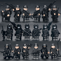 Compatible with the block the ghost of the ghost special police soldiers military soldiers weapon and Yi Ji assemble toys