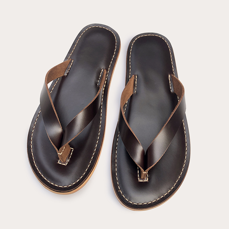 Handmade Indoor and Outdoor Dual-Use Sandals for Men, Made of Genuine Leather with Anti-Odor Properties Handmade Indoor and Outdoor Dual-Use Sandals for Men, Made of Genuine Leather with Anti-Odor Properties