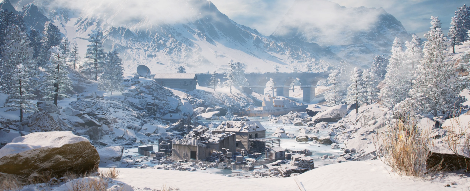 雪景远景