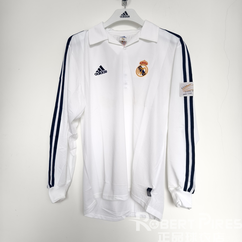 100% Authentic Real Madrid 0102 Season Home Champions League Version Long Sleeve Player Version Jersey 134720 100% Authentic Real Madrid 0102 Season Home Champions League Version Long Sleeve Player Version Jersey 134720